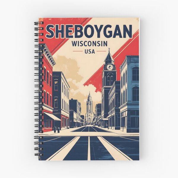 Item preview, Sheboygan Wisconsin 1950s USA Vintage Travel Tourism designed and sold by TravelersGems.