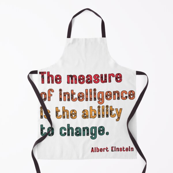 Item preview, The Measure of Intelligence – Einstein Quote Typography designed and sold by AlienTechs.