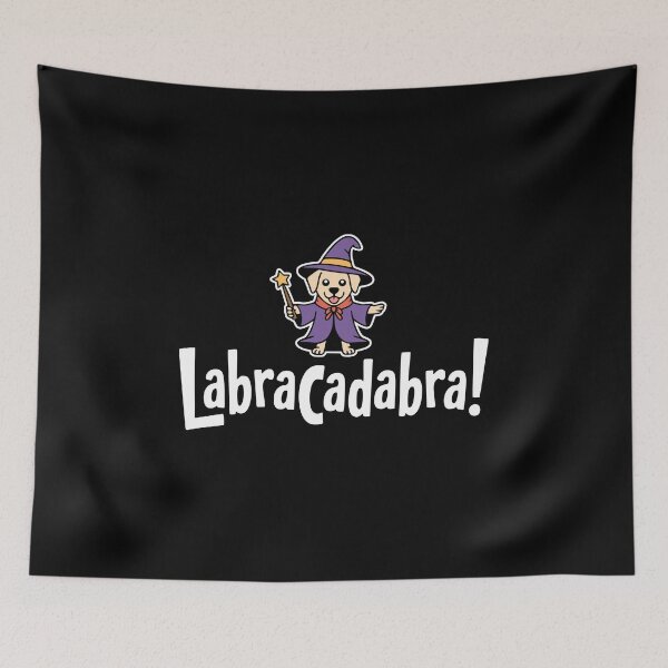 Item preview, LabraCadabra! Funny Labrador Wizard Pun designed and sold by PMCreative.