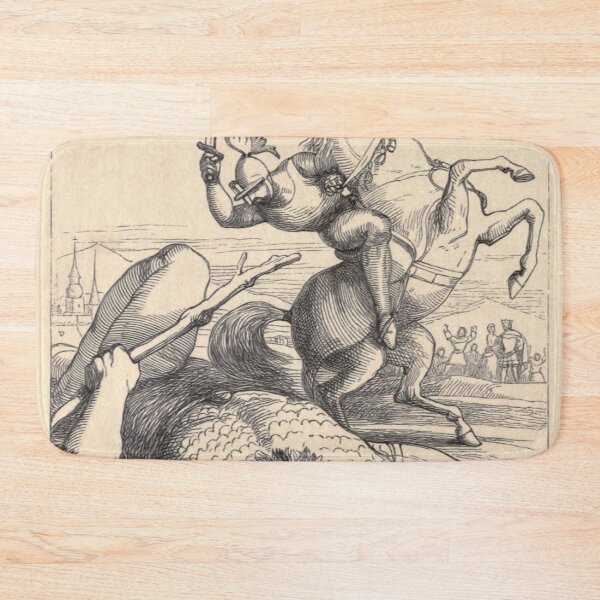 Item preview, THE DRAGON-GIANT AND HIS STONE-STEED old Russian folk tale illustration designed and sold by Vintage Designs +.