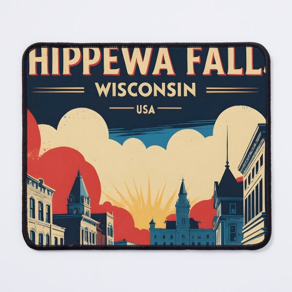 Item preview, Chippewa Wisconsin 1950s USA Vintage Travel Tourism designed and sold by TravelersGems.