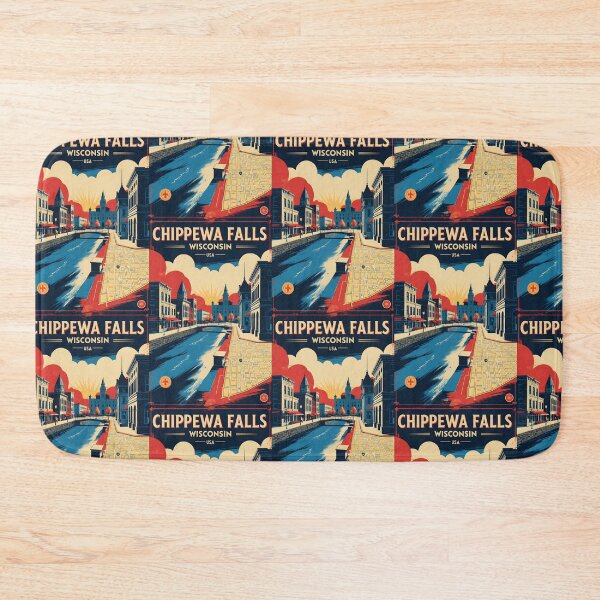 Item preview, Chippewa Wisconsin 1950s USA Vintage Travel Tourism designed and sold by TravelersGems.