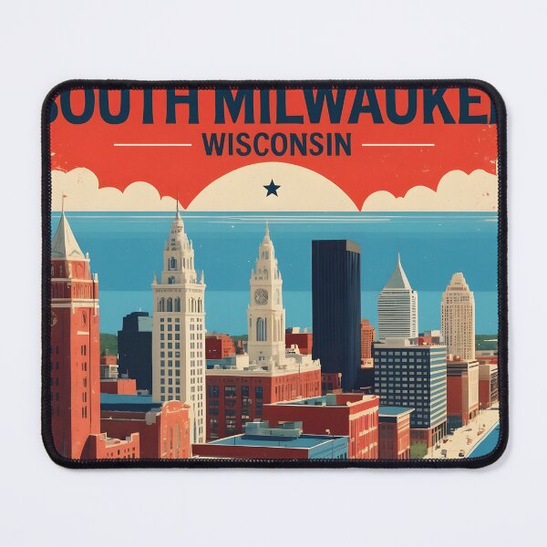 Item preview, South Milwaukee Wisconsin 1950s USA Vintage Travel Tourism designed and sold by TravelersGems.
