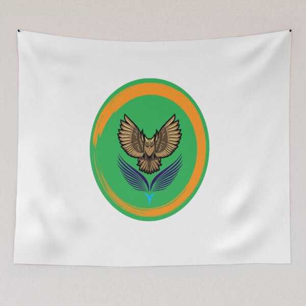 Item preview, Majestic Owl Emblem – Wisdom and Strength Logo designed and sold by Om-Namo Store .