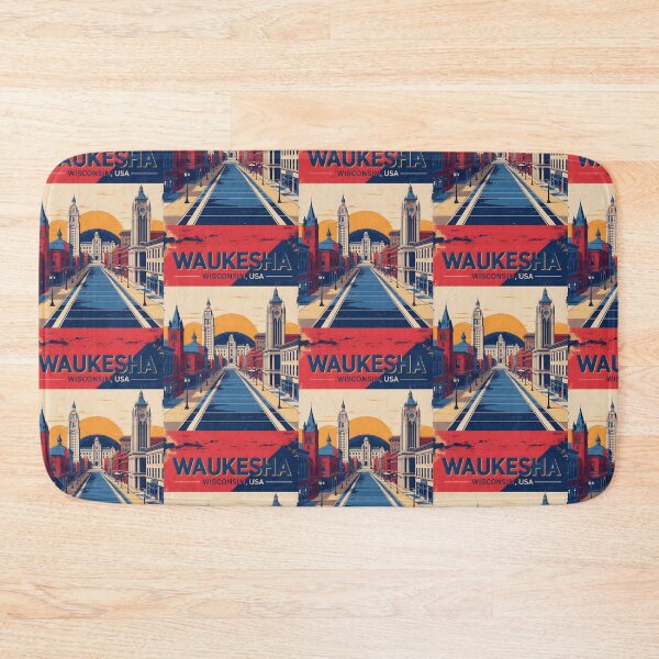 Item preview, Waukesha Wisconsin 1950s USA Vintage Travel Tourism designed and sold by TravelersGems.