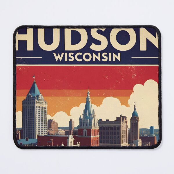 Item preview, Hudson Wisconsin 1950s USA Vintage Travel Tourism designed and sold by TravelersGems.