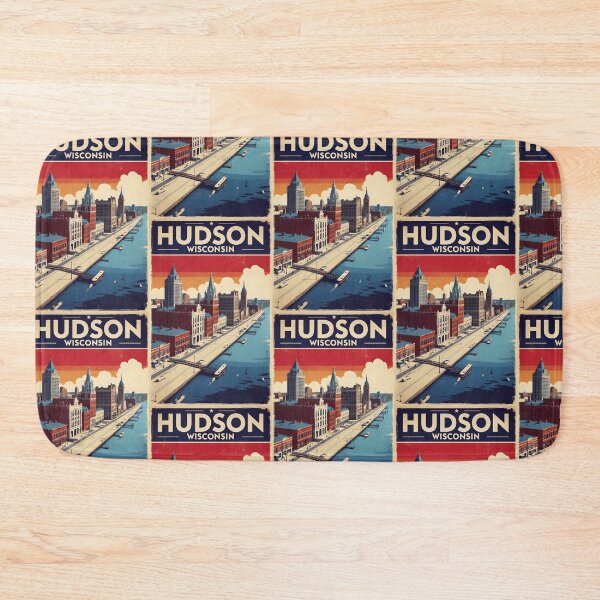 Item preview, Hudson Wisconsin 1950s USA Vintage Travel Tourism designed and sold by TravelersGems.