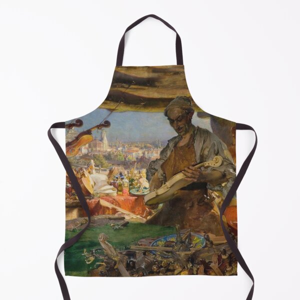 Item preview, The Violin Maker vintage painting artwork designed and sold by Vintage Designs +.