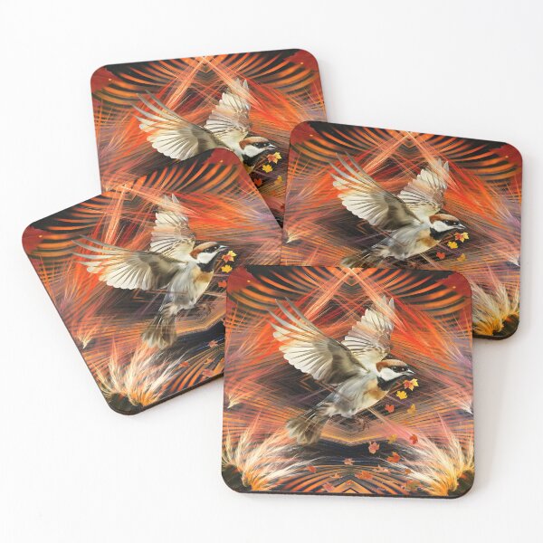 Item preview, Abstract autumn bird designed and sold by clarazen.