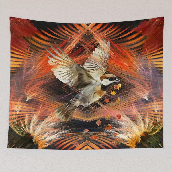 Item preview, Abstract autumn bird designed and sold by clarazen.