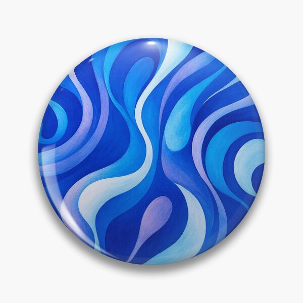 Item preview, Flowing shapes in blue designed and sold by Sigtrix.