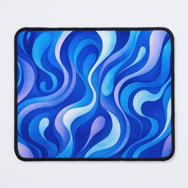 Item preview, Flowing shapes in blue designed and sold by Sigtrix.