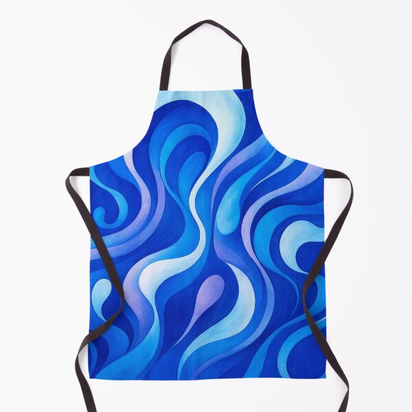 Item preview, Flowing shapes in blue designed and sold by Sigtrix.