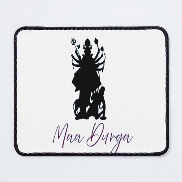 Item preview, Maa Durga Divine Silhouette – Spiritual Art Design designed and sold by Om-Namo Store .