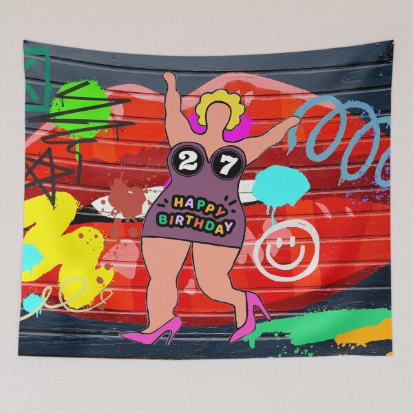 Item preview, Happy 27th Birthday designed and sold by GasconyPassion.