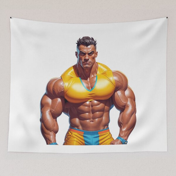 Item preview, Ultra Muscle Hero – Power Meets Style in Anime-Inspired Form designed and sold by ForeverPrintsOK.