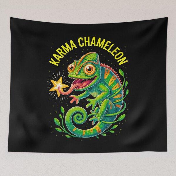 Item preview, Karma Chameleon 80s Music T-Shirt – Retro Neon Cartoon Pop Culture Art designed and sold by paulo silveira.