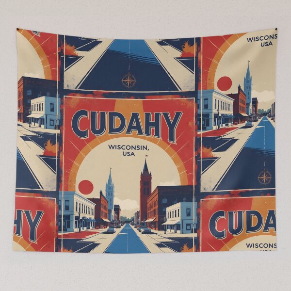 Item preview, Cudahy Wisconsin 1950s USA Vintage Travel Tourism designed and sold by TravelersGems.