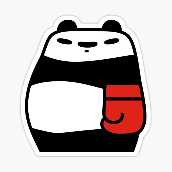 Punching Pandas Sticker