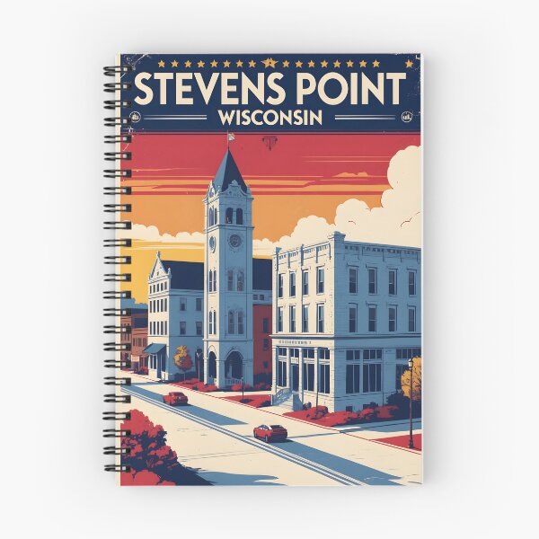 Item preview, Stevens Point Wisconsin 1950s USA Vintage Travel Tourism designed and sold by TravelersGems.
