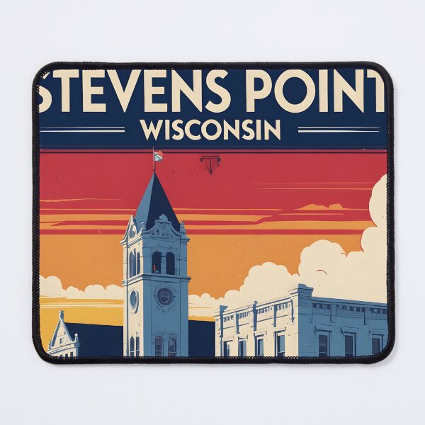 Item preview, Stevens Point Wisconsin 1950s USA Vintage Travel Tourism designed and sold by TravelersGems.