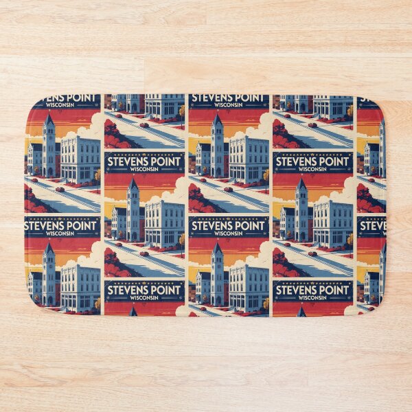 Item preview, Stevens Point Wisconsin 1950s USA Vintage Travel Tourism designed and sold by TravelersGems.