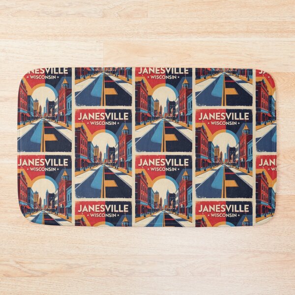 Item preview, Janesville Wisconsin 1950s USA Vintage Travel Tourism designed and sold by TravelersGems.