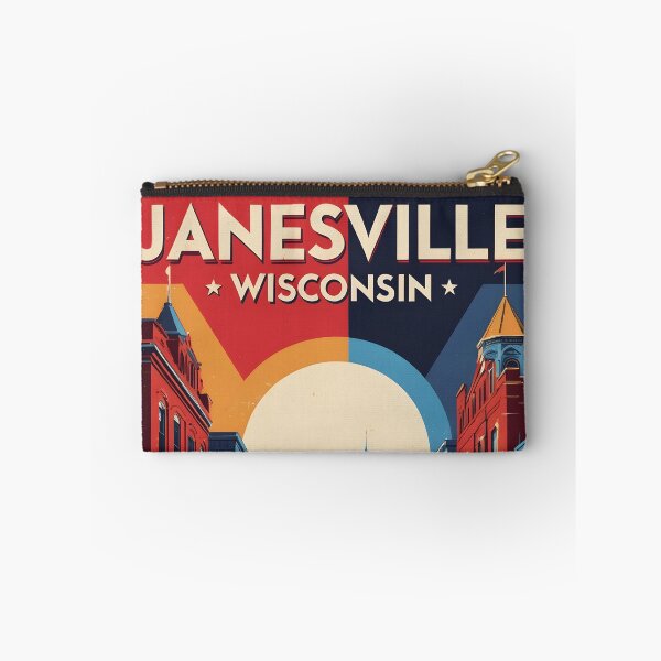 Item preview, Janesville Wisconsin 1950s USA Vintage Travel Tourism designed and sold by TravelersGems.