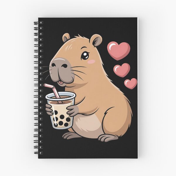 Item preview, Cute Capybara Kawaii Anime Drinking Bubble Tea Lover Girls designed and sold by BLZART.