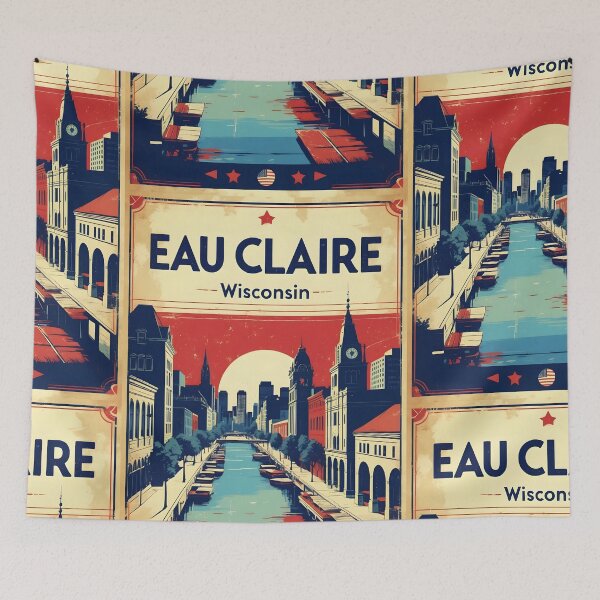 Item preview, Eau Claire Point Wisconsin 1950s USA Vintage Travel Tourism designed and sold by TravelersGems.