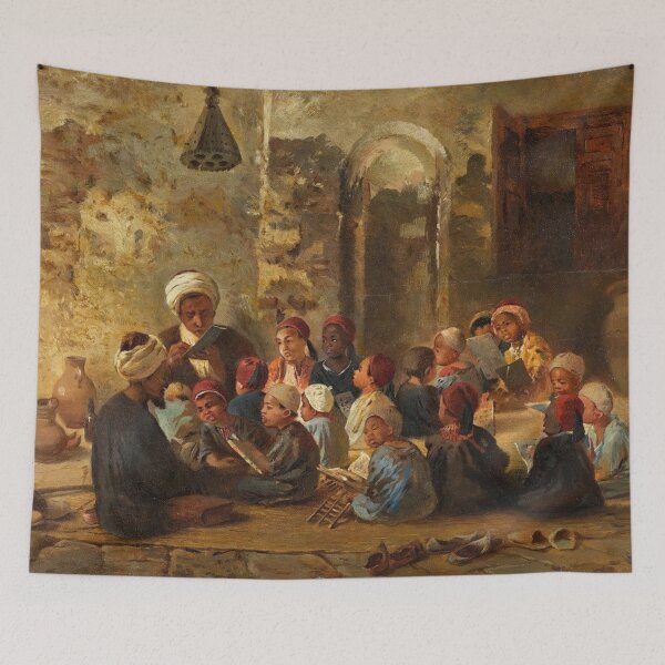 Item preview, Schoolroom in Cairo -  Konstantin Egorovich Makovsky (Russian, 1839-1915) designed and sold by Vintage Designs +.