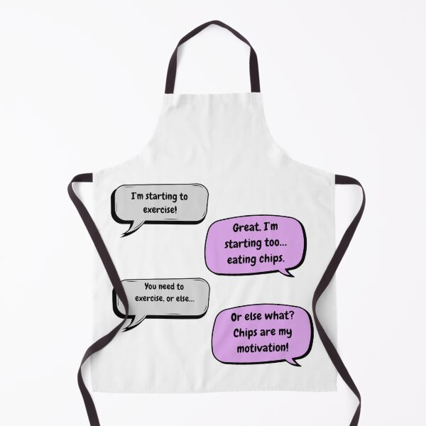 Item preview, Funny Exercise vs Chips Dialogue designed and sold by Saragoza.