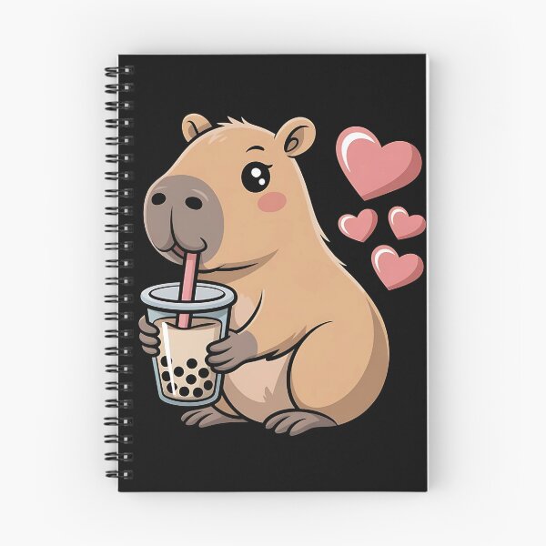 Item preview, Cute Capybara Kawaii Anime Drinking Bubble Tea Lover Girls designed and sold by BLZART.