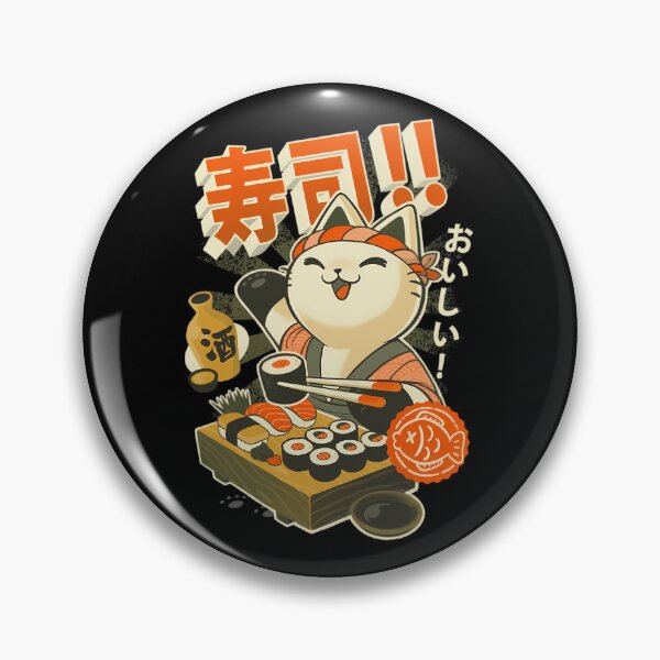 Item preview, Sushi Chef Cat - Funny Restaurant Kitty - Japanese Food  	 designed and sold by tcrivbxdol42.