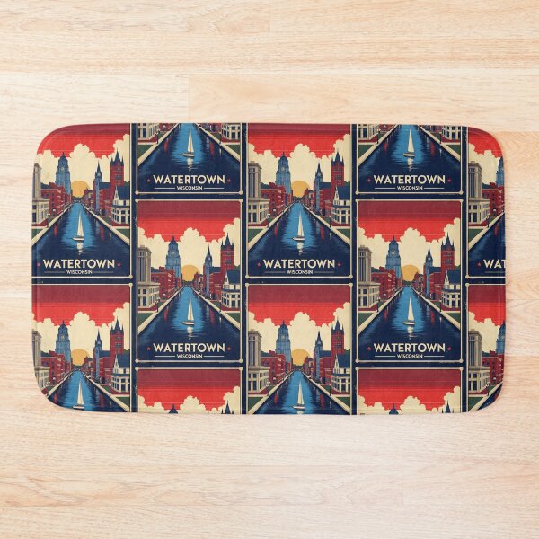 Item preview, Watertown Wisconsin 1950s USA Vintage Travel Tourism designed and sold by TravelersGems.