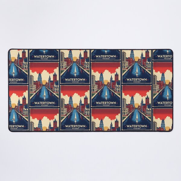 Item preview, Watertown Wisconsin 1950s USA Vintage Travel Tourism designed and sold by TravelersGems.