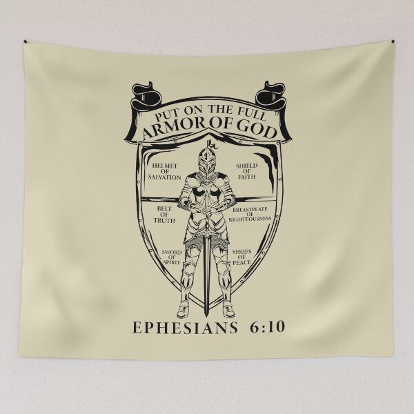 Item preview, Put On The Armor of God | Ephesians 6:10 Bible Verse | Christian Faith Gifts & Apparel designed and sold by Hope & Light Designs.