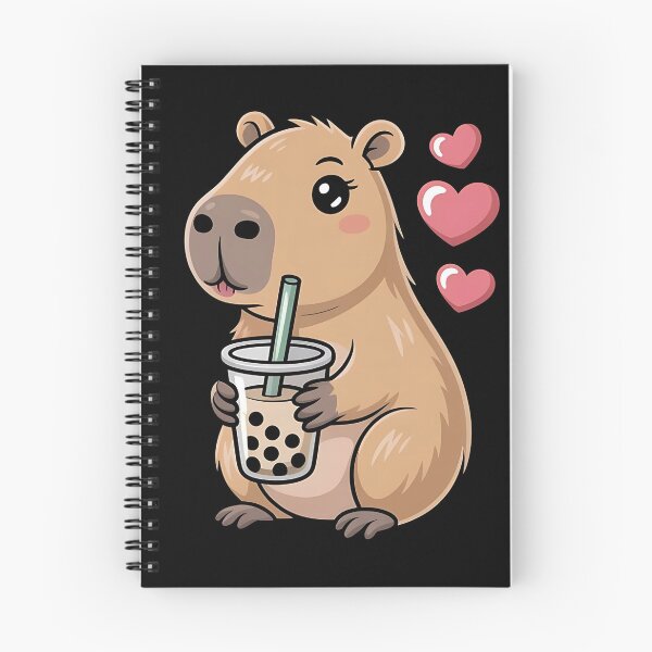 Item preview, Cute Capybara Kawaii Anime Drinking Bubble Tea Lover Girls designed and sold by BLZART.