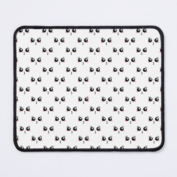 Item preview, Cute kawaii blushing kiss mouth face pattern designed and sold by BlushyPrint.