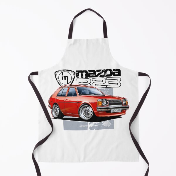 Item preview, Mazda 323 RWD Retro Hatchback Illustration designed and sold by Petrolhead T-Shirts and Art.