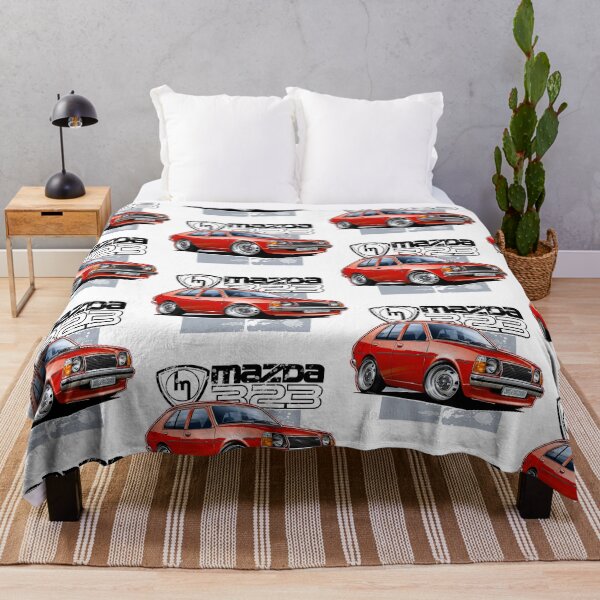 Item preview, Mazda 323 RWD Retro Hatchback Illustration designed and sold by Petrolhead T-Shirts and Art.