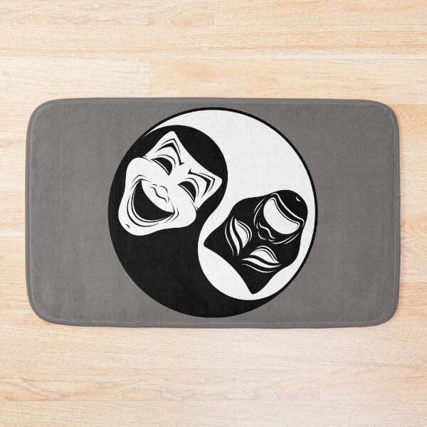 Item preview, Theater Yin Yang Design - Comedy and Tragedy Masks designed and sold by fizzgig.
