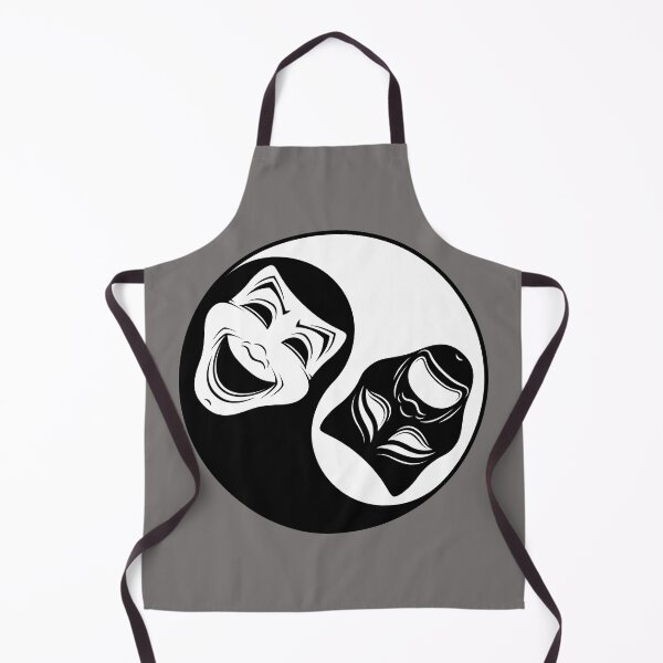 Item preview, Theater Yin Yang Design - Comedy and Tragedy Masks designed and sold by fizzgig.