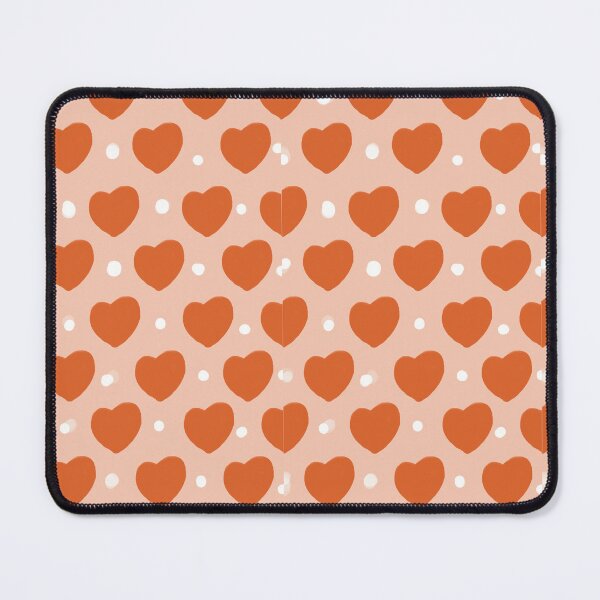 Item preview, orange heart dot pattern designed and sold by Mariecobiz.