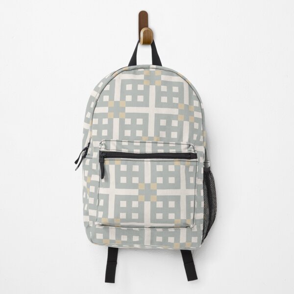 Item preview, Geometric tiles – Stone grey on mother of pearl designed and sold by colorofmagic.