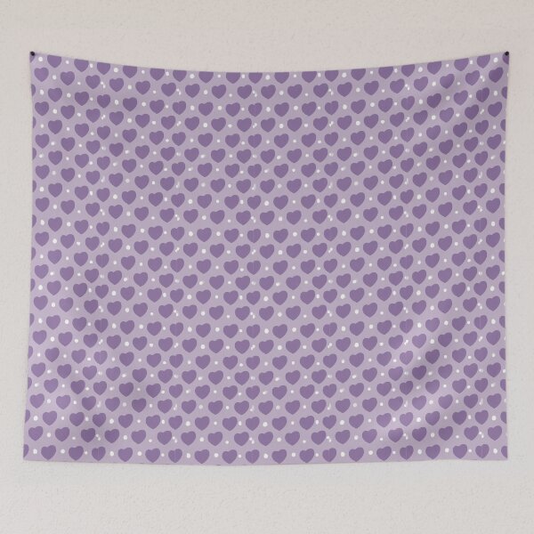 Item preview, purple heart dot pattern designed and sold by Mariecobiz.