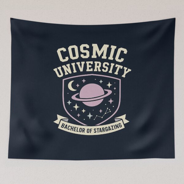 Item preview, Cosmic University – Bachelor of Stargazing Aesthetic Space Crest designed and sold by Rest Babe.