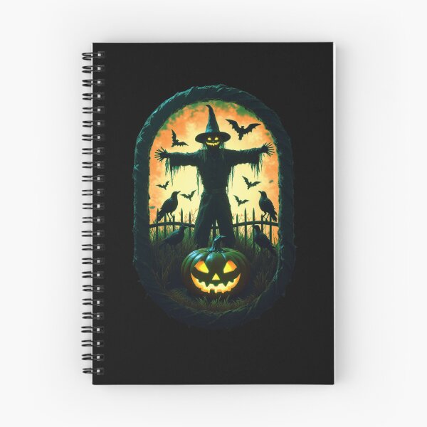 Item preview, A Sinister Scarecrow Under The Fiery Halloween Sky designed and sold by e-camelleone.