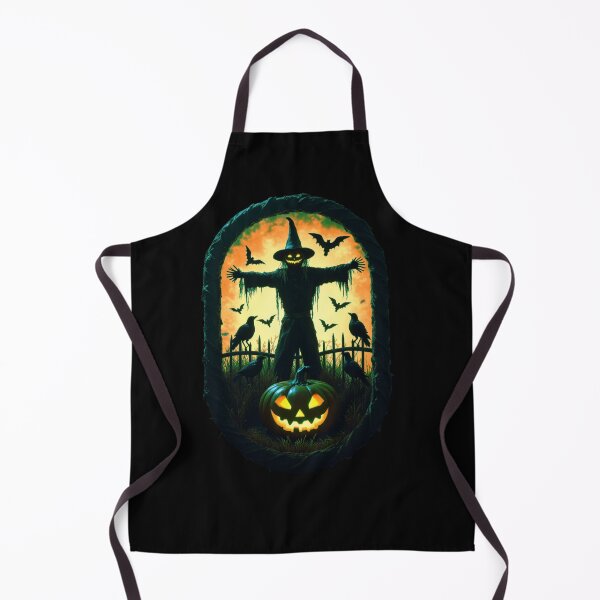 Item preview, A Sinister Scarecrow Under The Fiery Halloween Sky designed and sold by e-camelleone.