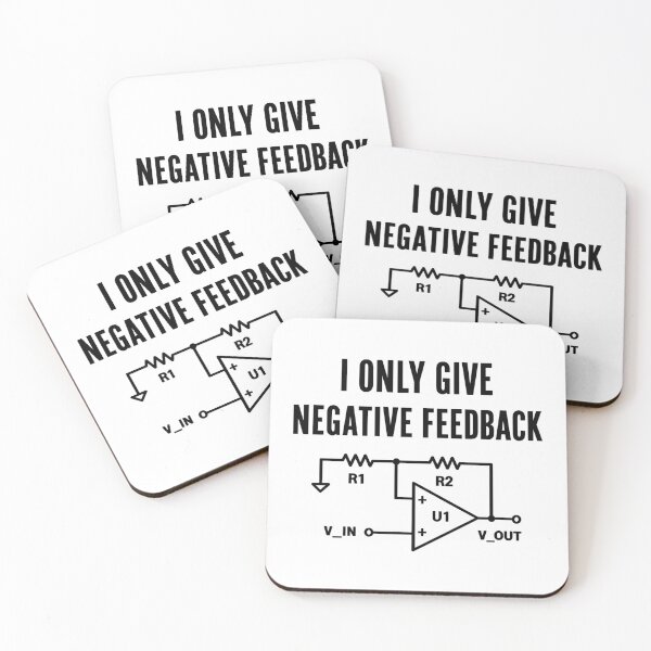 Item preview, I Only Give Negative Feedback Engineer Circuit Science Humor designed and sold by SkeletonsDanger.
